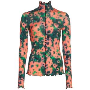 Proenza Schouler White Label dyed sunflower turtleneck top.
